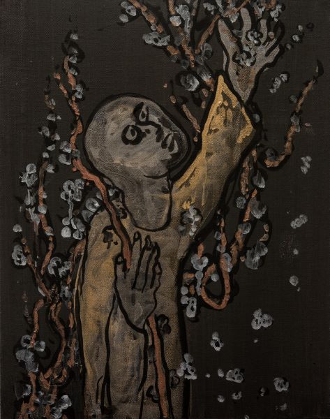 Spring, 2015, Acrylic on canvas, 40x20cm